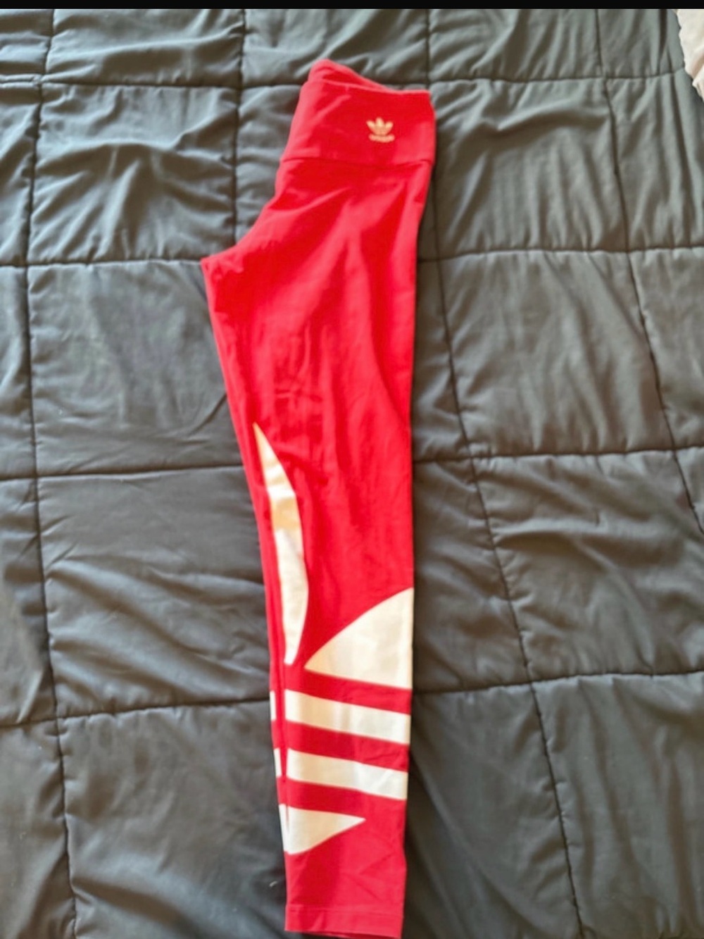 Adidas leggings Red & White Performance Leggings | Size S |